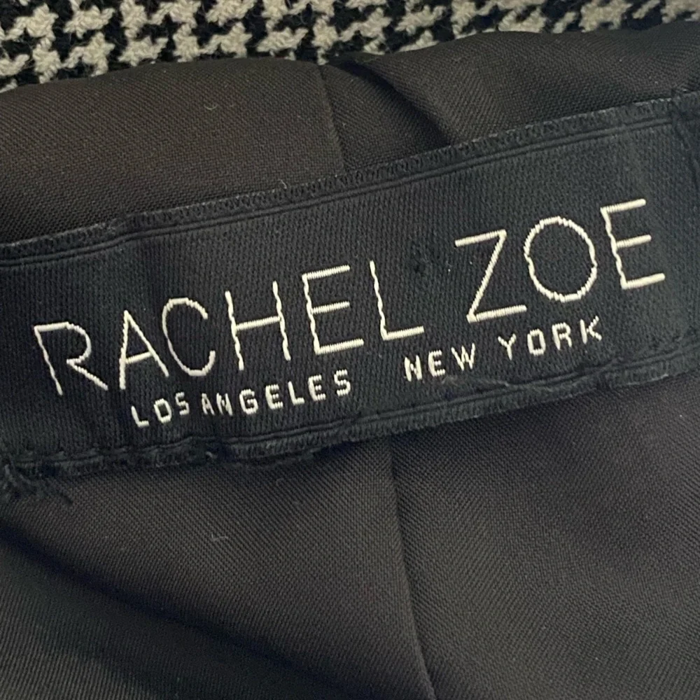 Rachel Zoe Plaid Houndstooth Blazer Jacket Oversized S Business Old Money Preppy